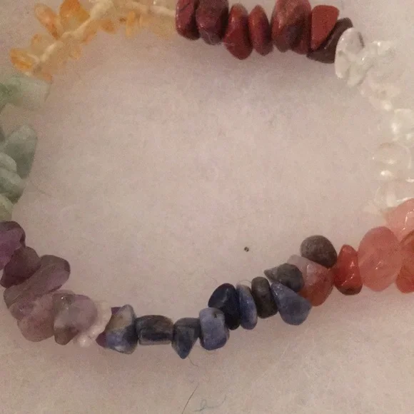 Multicolor Gemstone Chakra Bracelet - Picture 5 of 7